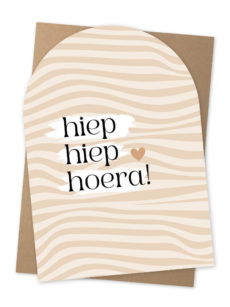 Kaart hiep hiep hoera NU-07