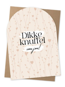 Kaart dikke knuffel voor jou NUA6-15