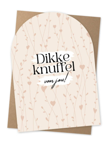 Kaart dikke knuffel voor jou NUA6-15