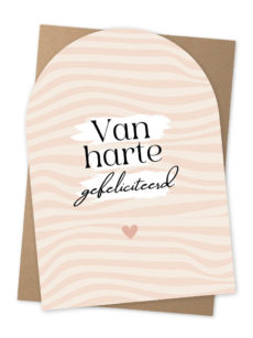 Kaart van harte gefeliciteerd NUA6-23