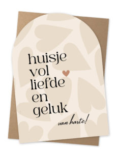 Kaart huisje vol liefde en geluk NUA6-13